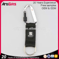 Promotional metal bottle opener led keychain with carabiner